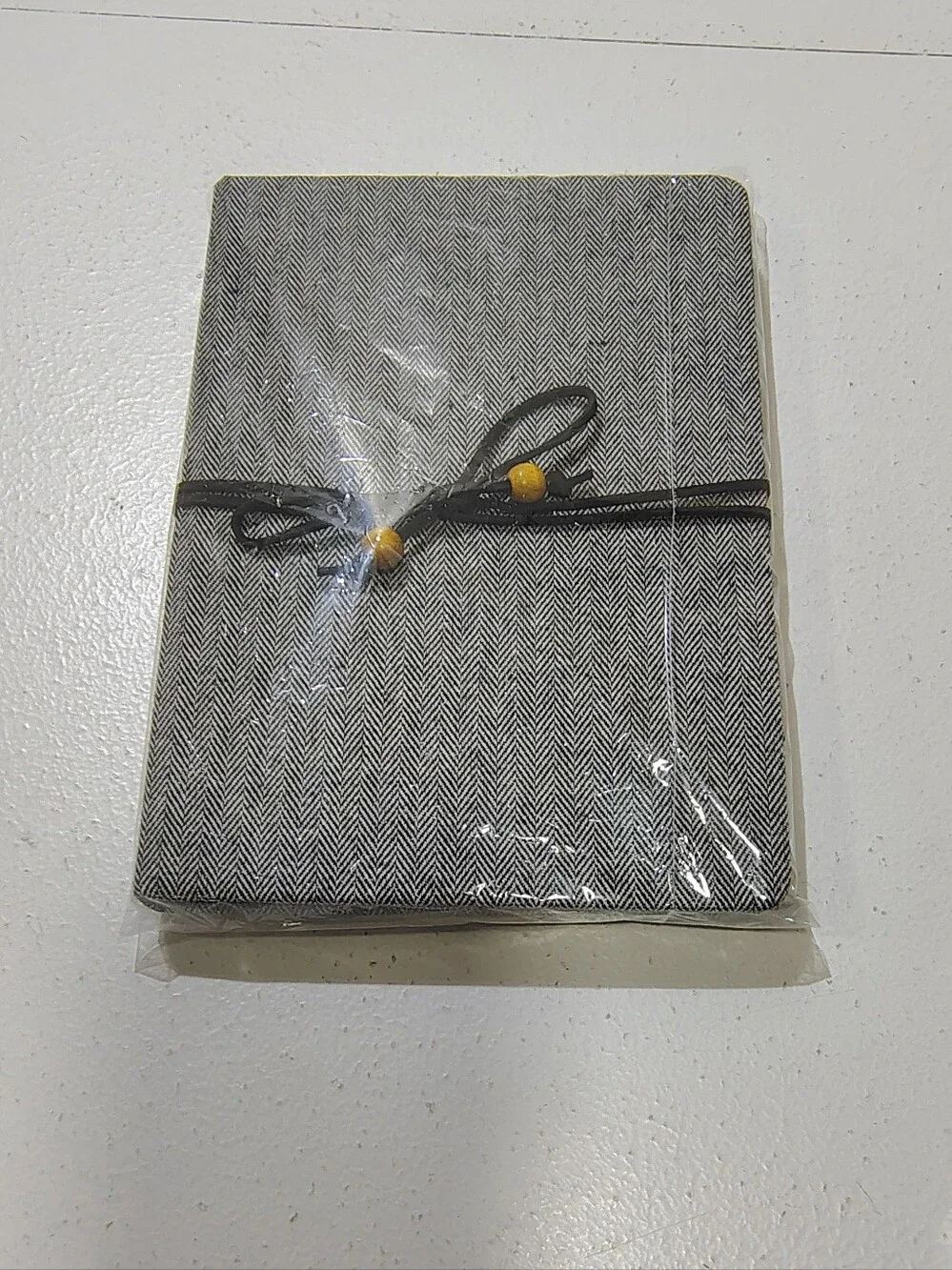 New Ruled Journal Casebound Fabric Gray Vintage Inspired Y2k